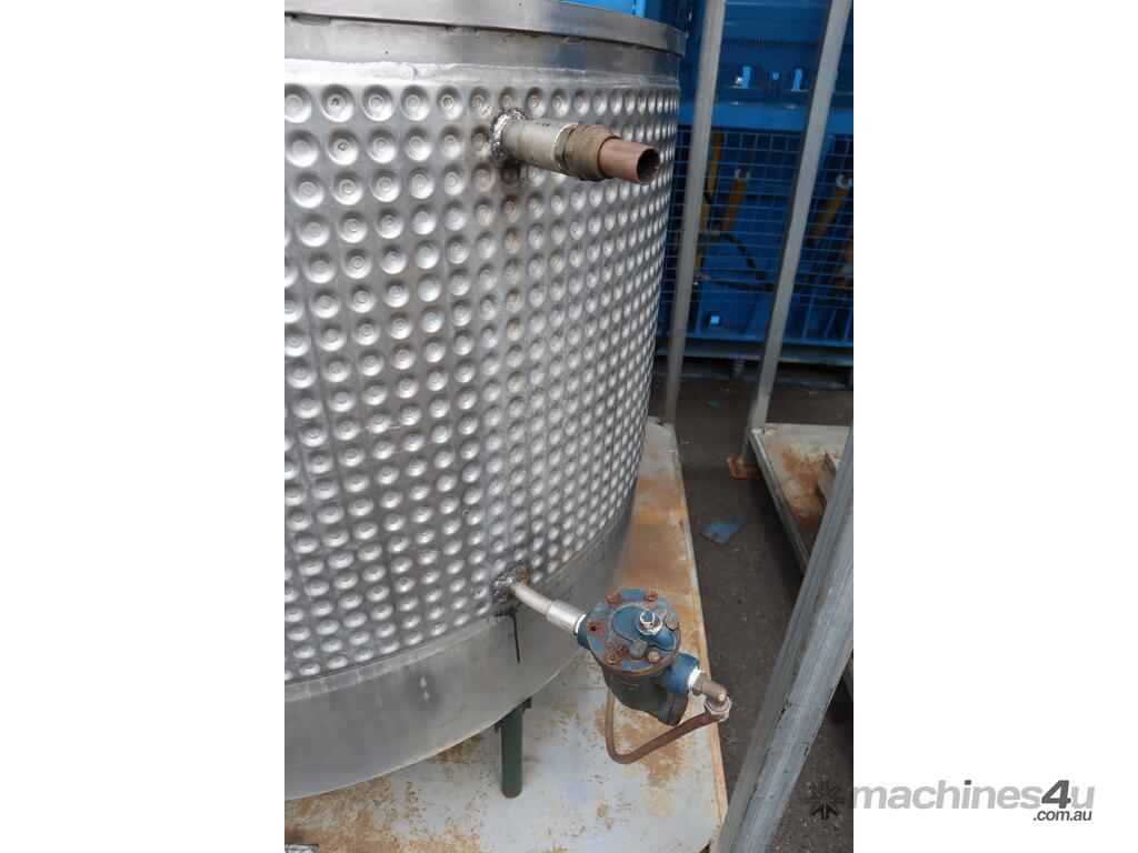 Used Stainless Tank Stainless Steel Dimple Jacketed Tank 800L