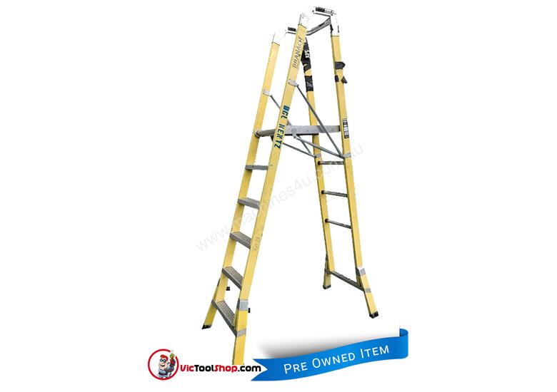 Used Branach Branach Platform Ladder Fpl Meter Fiberglass