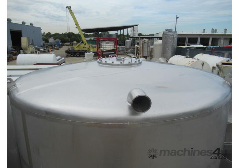 Used Stainless Steel Storage Tank Vertical Lt Mm Dia X Mm