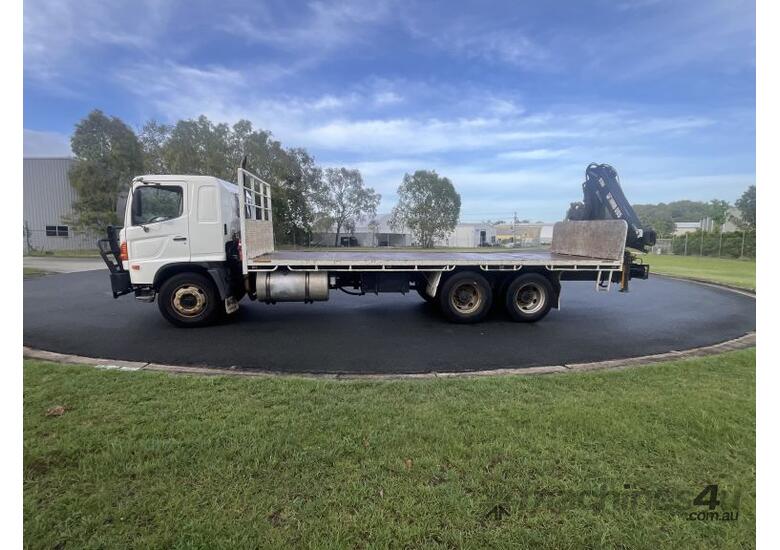 Buy Used Hino Hino Ranger Flatbed Crane Truck Cab Chassis In