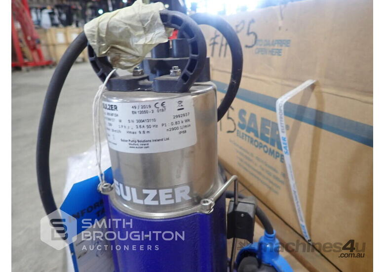 Used Pallet Comprising Of Saer Submersible Motor Sulzer Pump Unused