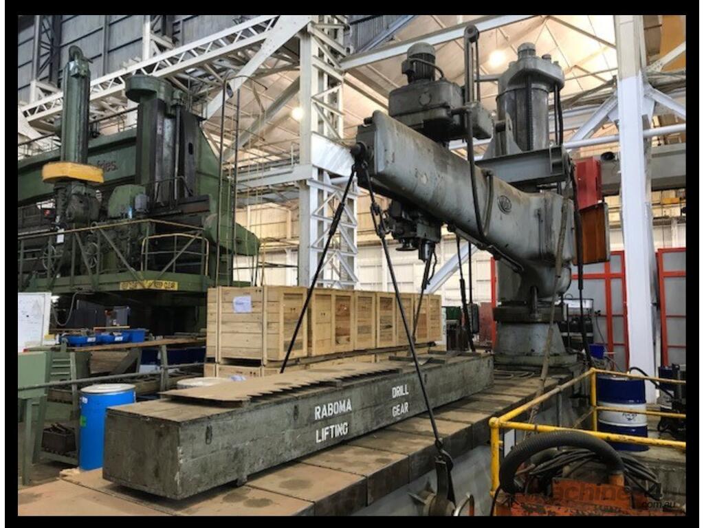 Used Raboma RADIAL DRILL 4000MM ARM X 5MT Radial Arm Drills In