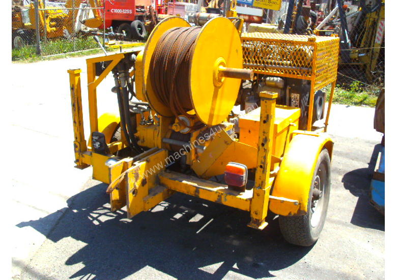 Used Super Winch Ltd Uk 3000kg capstan cable winch diesel powered