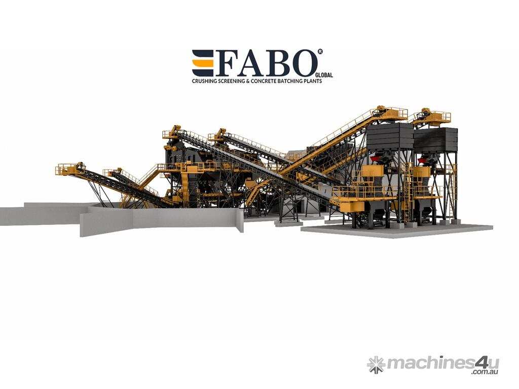 New 2023 FABO 500TPH Crushing Screening Plants In NORTHBRIDGE WA