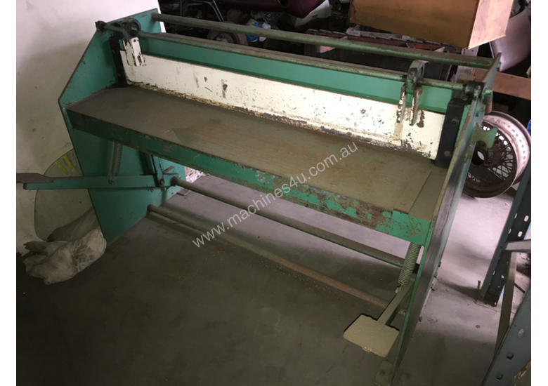 Used Not Specified Unknown 4 Sheet Metal Guillotine Manual Treadle