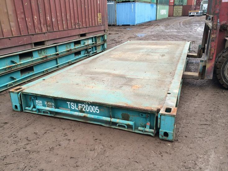 Used Bins &amp; Containers for sale - 20ft Bolsters, Flat racks, Bases