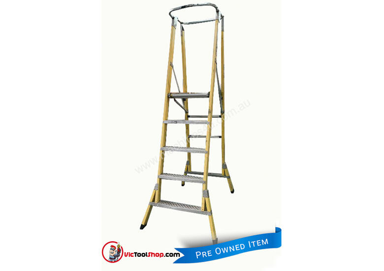 Used Branach Branach Platform Ladder FPW 1 5 Meter Fiberglass