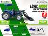 TANNERTRACK - LOVOL TB-3 75HP Rop's, Synchromesh Gearbox 4WD Tractor with 4in1 Loader