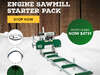 Unlock Your Woodworking Potential: HM122 9.5HP Portable Sawmill Starter Pack!