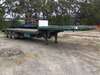 1987 Krueger Tri Axle Extendable Drop Deck Trailer