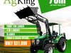 New AgKing 70HP ROPS 4WD tractor with FEL 4in1 bucket Package Deal
