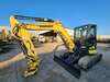 2021 YANMAR VIO55-6 EXCAVATOR WITH TILT HITCH, A/C CABIN, FULL BUCKET SET AND 1542 HOURS