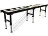 RC-450HD Roller Conveyor with Adjustable Stands - Heavy Duty 540 x 3000mm Ø60mm Rollers