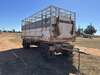 1985 McGRATH 6.18M DOG TRAILER WITH LOAD THROUGH. 