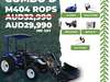 TANNERTRACK - LOVOL M404 40HP 4WD ROPS Tractor inc Loader & 4in1 Bucket