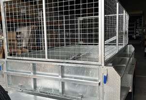 BIGMAN TRAILER 8x5 Galvanised Hydraulic Tipper Trailer 3.5T ATM 900mm cage