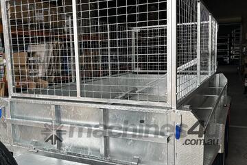 BIGMAN TRAILER 8x5 Galvanised Hydraulic Tipper Trailer 3.5T ATM 900mm cage