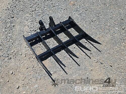 Unused Captok Rake Excavator Attachments, Pin Diameter 1 inch 