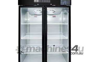 SUCG1000B Double Door Upright Display Fridge (Black)