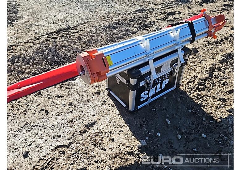 caption Unused SKLP Laser Level, Self-Leveling, Rotary Laser Level With Batteries, Receiver, Tripod, Grade R