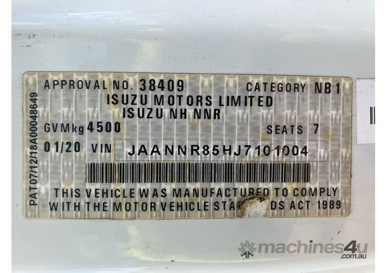caption 2020 Isuzu NNR 45-150 Crew Cab Table Top