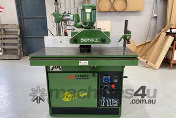 Casadei Spindle Moulder F115 with Sliding Table and Pneumatic Clamps Casadei Spindle Moulder F115 with Sliding Table and Pneumatic Clamps