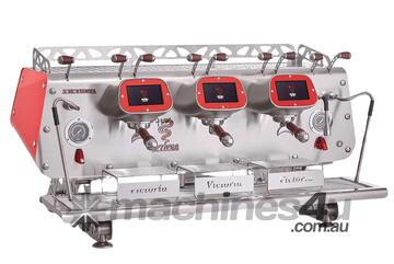 Bezzera Victoria Red 3 Group Professional Espresso Machine Bzvictoria3R