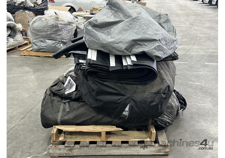 caption 1 x Pallet of Caravan Canvas Awning Parts & Accessories