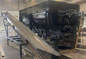 Custom Paddle Mixer with discharge conveyors