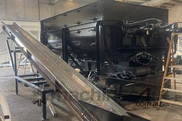 Custom Paddle Mixer with discharge conveyors Custom Paddle Mixer with discharge conveyors