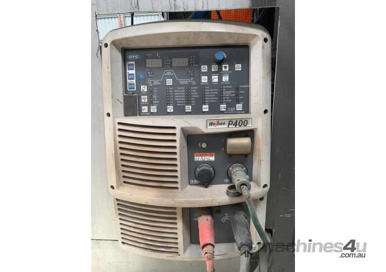 Robot Welder Yaskawa with OTC Webee P400 Binzel water cooled torch