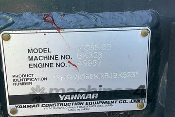 Yanmar VIO50-6B Excavator (Rubber Tracked)