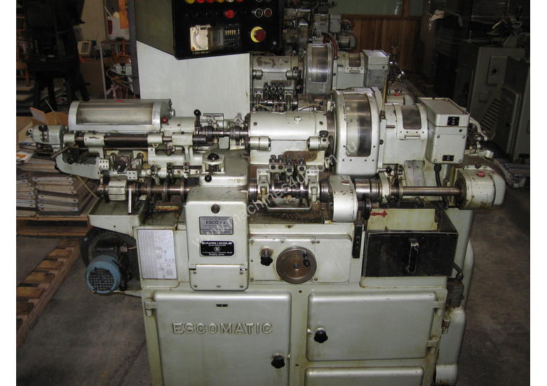 Used D6 Escomatic Swiss Type Machine Automatic Screw Lathe Swiss