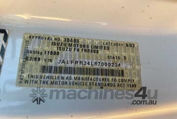 Isuzu 2009   FRR600 MWB Tipper