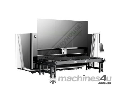 Compact Sheet Fiber Laser Cutting BODOR i7 CE 6kW 3048 x 1524mm Table Includes Door-open Protection