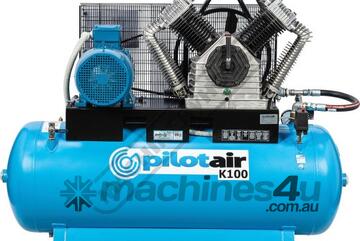 Classic Industrial Series 3 Phase Reciprocating - Pilot Air Compressor K100 500 Litre / 20hp 81.6cfm