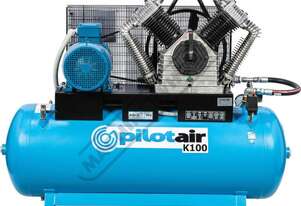 Classic Industrial Series 3 Phase Reciprocating - Pilot Air Compressor K100 500 Litre / 20hp 81.6cfm