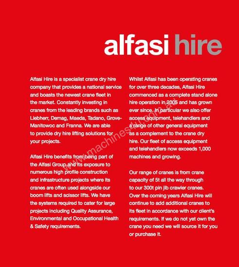 LIEBHERR LR1100 100t PIN JIB CRAWLER CRANE - Hire