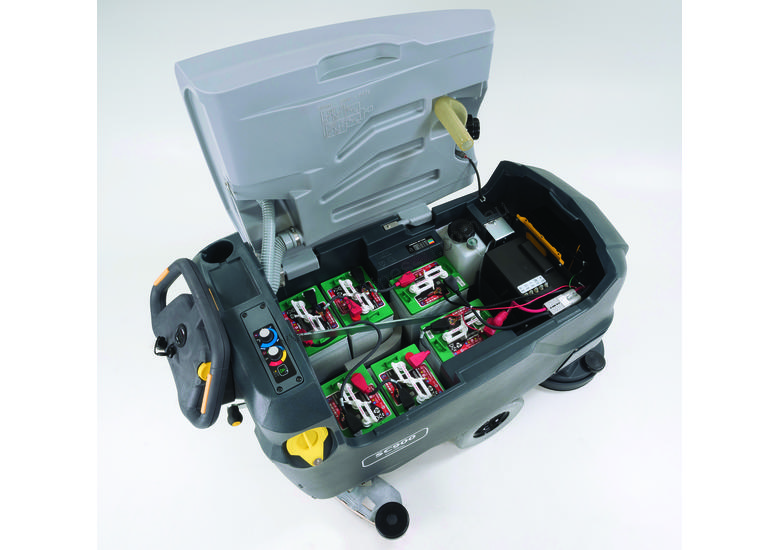 Click to view full size photos Nilfisk Large Battery Walk Behind Scrubber/Dryer SC900
