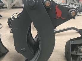 Roo Attachments - Hydraulic 5 Tine Box Finger Grab to suit 18 to 20 to 23 Ton - picture0' - Click to enlarge