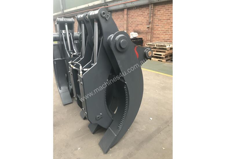 caption Roo Attachments - Hydraulic 5 Tine Box Finger Grab to suit 18 to 20 to 23 Ton