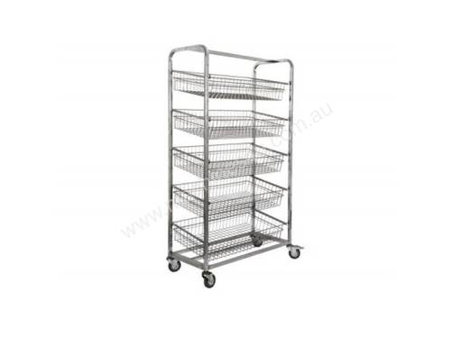 KSS 5 Basket Angled Bakery Trolley