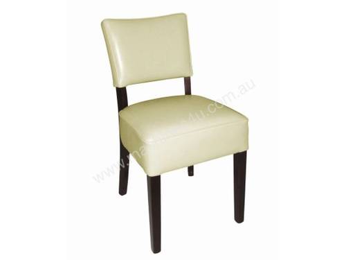 Bolero Deep Seated Faux Leather Chair Cream (Box 2)