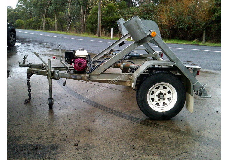 caption 1 ton hydraulic self loader cable drum trailer 2.5hp honda , 2010 model