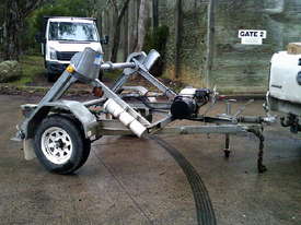 1 ton hydraulic self  loader cable drum trailer 2.5hp honda , 2010 model - picture0' - Click to enlarge