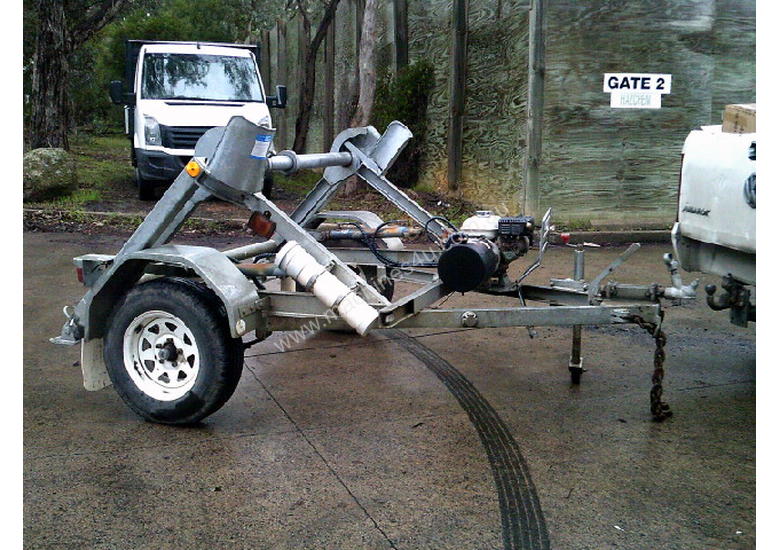caption 1 ton hydraulic self loader cable drum trailer 2.5hp honda , 2010 model