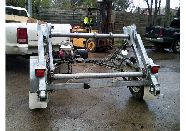 caption 1 ton hydraulic self loader cable drum trailer 2.5hp honda , 2010 model