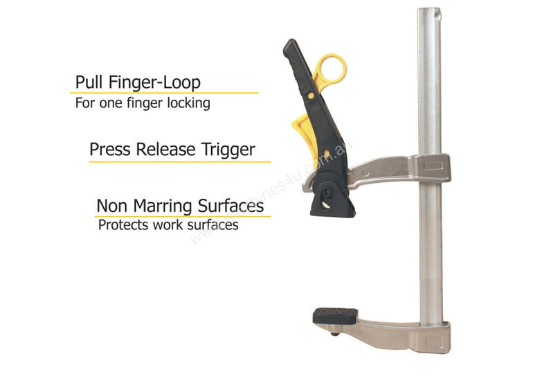 caption Light weight quick set ratcet clamp