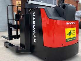 HYWORTH 1.6T Walkie Reach Stacker Forklift HIRE from $160pw + GST - picture0' - Click to enlarge