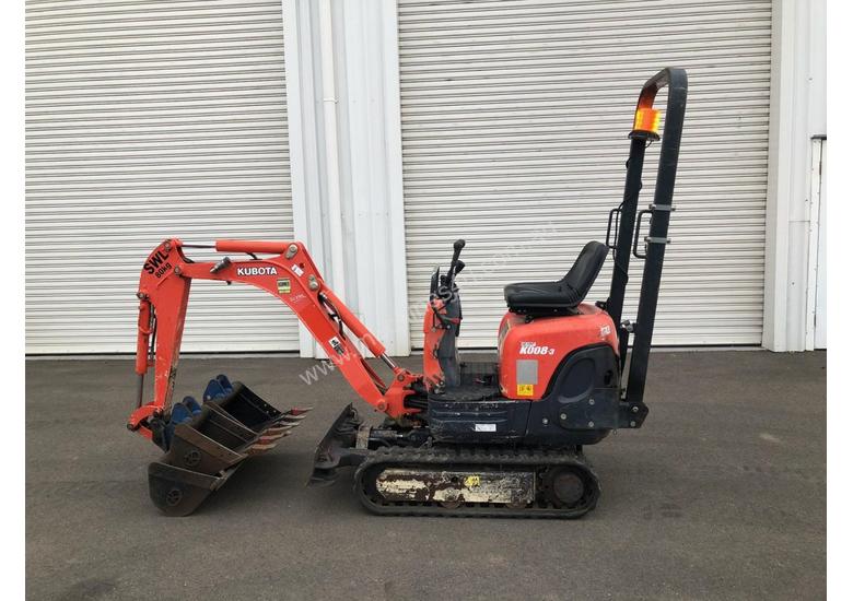 caption Kubota K008-3 Excavator